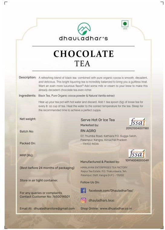 Dhauladhar's Choclate Tea