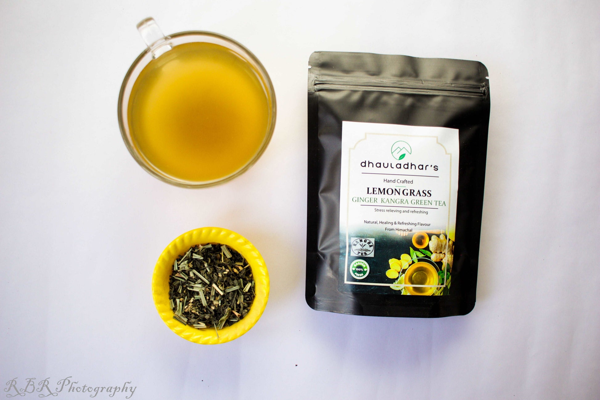 Dhauladhar's lemongrass ginger Kangra green tea